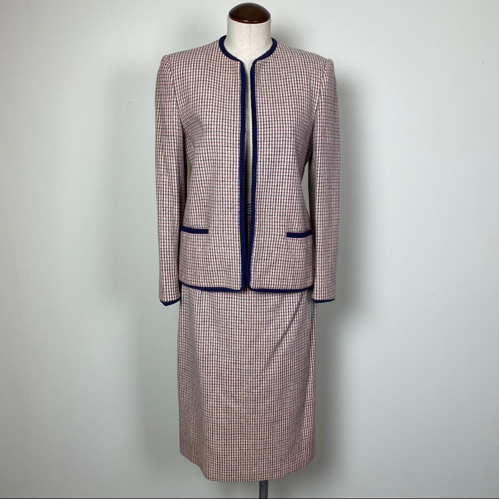 Vintage Country Suburbans Wool Skirt Suit